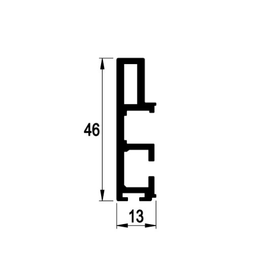 M50 1501 - E-ALUM.PROF - 1000 MM - M.ELOKSAL